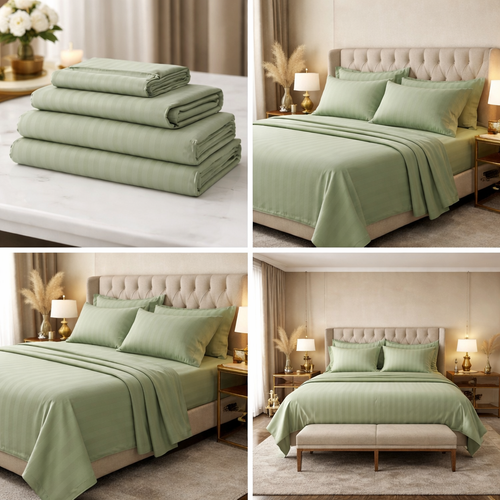 Royal Sage Haven Bedsheet Collection - Queen 4Pc